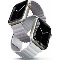 Uniq Pasek Revix Apple Watch 4/5/6/7/Se/8/Ultra 44/45/49Mm Reversible Magnetic lilak-biały/lilac-white  Uniq739 8886463680810