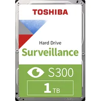 Toshiba S300 Surveillance 1 Tb 3,5  Sata Iii 6 Gb/S servera disks Hdwv110Uzsva  8592978306991