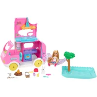 Mattel Barbie Chelsea 2-In-1 Camper, Spielfahrzeug  1919784 0194735141418 Hnh90