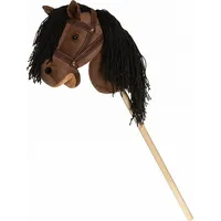 Horse on a stick Hobby brown with reins 80Cm  T-Ted-03002 7331626030021