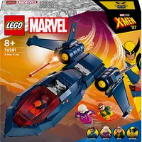 Lego 76281 Marvel Super Heroes X-Jet of the X-Men, celtniecības rotaļlieta  100012431 5702017590318