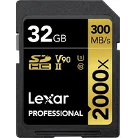 Lexar Professional 2000X Sdhc 32 Gb 10. Klases Uhs-Ii/U3 V90 karte Lsd2000032G-Bnnng  843367120840