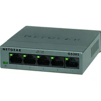Netgear Gs305 Unmanaged L2 Gigabit Ethernet 10/100/1000 Black  Gs305-300Pes 606449140095 Kilngeswi0087