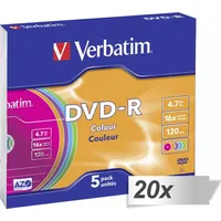 Verbatim Dvd-R 4,7 Gb 16X100 gab  nocode-9707057