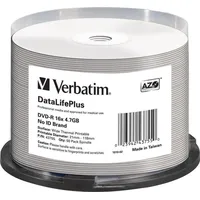 Verbatim Dvd-R 4.7 Gb 16X Spindle 50 gab.  43755