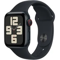 Apple Watch Se Gps  Cellular 40Mm Midnight Aluminium Case with Sport Band - M/L Atappzass2Mrga3 195949006517 Mrga3Qp/A