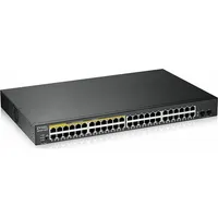 Zyxel Gs1900-48Hpv2 Managed L2 Gigabit Ethernet 10/100/1000 Power over Poe Black  Gs190048Hpv2-Eu0101F 4718937609543