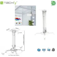 Techly Projector Ceiling Support Extension 380-580 mm Silver Ica-Pm 18S  309654 8057685309654 Pitthlupr0001
