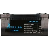 Extralink Battery Lifepo4 200Ah 12.8V Bms Ex.30479  Azextuaz0030479 5905090330479