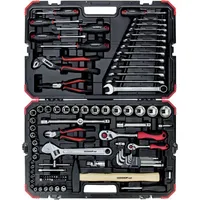 Zestaw narzędzi Gedore Red tool and socket set 1/4  1/2, 100-Piece, set red / black, with Shift-Creaking, Sw 4Mm - 32Mm 3300063
