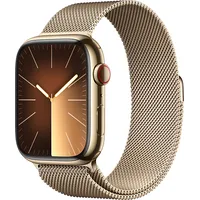 Watch Series 9 Gps  Cellular 45Mm Gold Stainless Steel Case with Milanese Loop Mrmu3Qp/A 195949025839