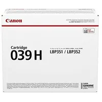 Canon Crg-039H oriģinālais melnais toneris 0288C001  4549292031492