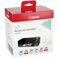 Canon Pgi29 Mbk/Pbk/Dgy/Gy/Lgy/Co Multi Pack tinte 4868B018  8714574623214