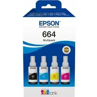 Epson Ink L100/200 T6646 Multipack melna, ciāna, fuksīna, dzeltena  C13T66464A 8715946701295 Tusepsepb0053