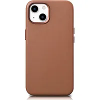 iCarer Case Leather apvalks dabīgās ādas maciņš iPhone 14 Plus brūns Saderīgs ar Magsafe  Icr478 6975092685302
