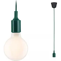Lampa wisząca Paulmann Neordic Ketil  max1x60W E27 ciemno-zielony 230Vtkanina/Silikon Pl78429 4000870784297