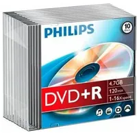 Philips DvdR 4.7 Gb 16X 10 sztuk Dr4S6S10F/00  8710895922289