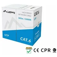 Cable Utp Cat.6 Cu 305 m wire grey  Lcu6-11Cu-0305-S 5901969421804