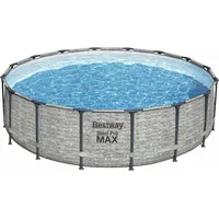 Bestway Steel Pro Max Above Ground Pool Set Round 4.88 m x 1.22  Bestway-5619E 6941607311516 Regbswbas0043