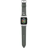 Karl Lagerfeld Pasek Klawlokhg Apple Watch 42/44/45Mm srebrny/silver strap Saffiano Heads  3666339033743