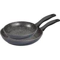Patelnia Stoneline Pan Set of 2 10640 Frying, Diameter 20/26 cm, Suitable for induction hob, Fixed handle, Anthracite  4020728509766