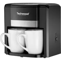 Ekspres przelewowy Techwood Przelewowy ekspres do kawy na 2 filiżanki Czarny  Tca-206 3760301552383