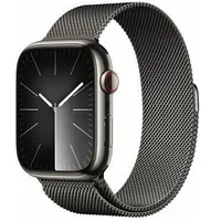 Apple Watch Series 9 Gps  Cellular 45Mm Graphite Stainless Steel Case with Milanese Loop Mrmx3Qp/A 195949026164