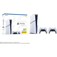 Sony Playstation 5 Slim 825Gb Bluray Ps5 White  2 Dualsense controllers T-Mlx56346 711719581116