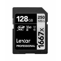 Lexar memory card Sdxc 128Gb Professional 1667X Uhs-Ii U3 V60  Lsd128Cb1667 843367114801 173099