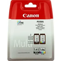 Canon tinte tintes komplekts Pg-545/Cl-546 Pg545/Cl546 8287B005, ietver melnu un krāsainu, Pg-545Cl-546  8287B005