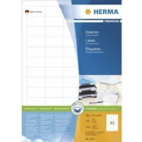 Herma Premium Labels A4, balts, matēts papīrs, 6500 gab. 4270  4008705042703