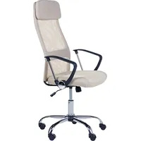 Krzesło biurowe Beliani regulowane beżowe Pioneer Lumarko  391804 Bel 4255664824752