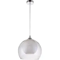 Lampa wisząca Kris Krislamp Loko Kr 399-1L lampa zwis 1X40W E27 transparentna/chrom  5907582569275