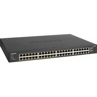 Netgear Gs348Pp Unmanaged Gigabit Ethernet 10/100/1000 Power over Poe Black  Gs348Pp-100Eus 606449145588