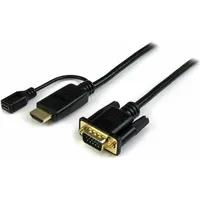 Startech Hdmi  D-Sub Vga  mikro Usb kabelis 0,9 M melns Hd2Vgamm3 0065030859615