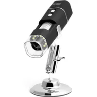 Technaxx mikroskops Mikroskops ar Fullhd Wifi moduli, 1000X tālummaiņa Melns, sudrabs  Tx-158 4260358124728