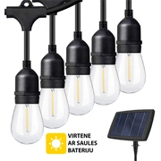 Āra virtene ar saules baterijām Led Drop