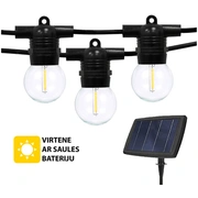 Āra virtene ar saules baterijām Led Glow