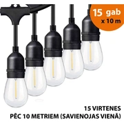 Āra virtene Led lampiņas 150 m Drop