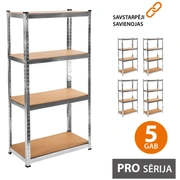 Noliktavas plaukts 150X75X40 Pro 5 gab.