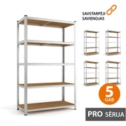 Noliktavas plaukts 180X90X40 Pro 5 gab.