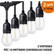 Āra virtene Led lampiņas 20 m Drop