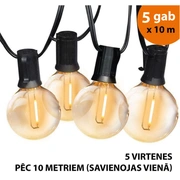 Āra virtene Led lampiņas 50 m Elegance