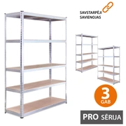 Noliktavas plaukts 180X120X45 Pro 3 gab.