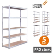 Noliktavas plaukts 180X120X45 Pro 5 gab.