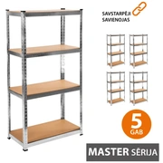 Noliktavas plaukts 180X120X60 Master 5 gab.
