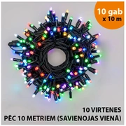 Āra un iekštelpu virtene Led apgaismojums 100 m Proled Rgb