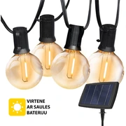Āra virtene ar saules baterijām Led Elegance