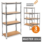 Noliktavas plaukts 180X120X60 Master 3 gab.