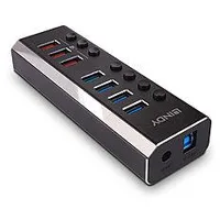 Lindy 4 Port Usb 3.0 with 3 Quick Charge Ports 43371 centrmezgls